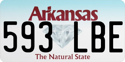 AR license plate 593LBE