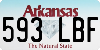 AR license plate 593LBF