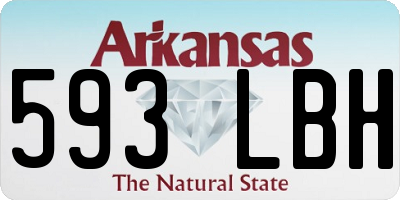 AR license plate 593LBH