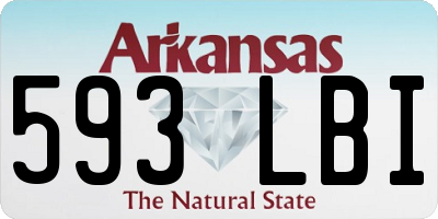 AR license plate 593LBI