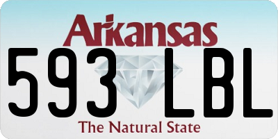 AR license plate 593LBL