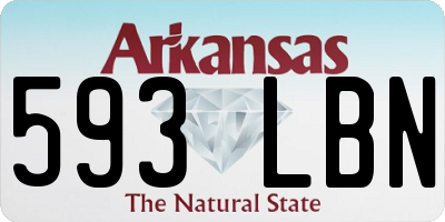 AR license plate 593LBN