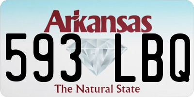 AR license plate 593LBQ