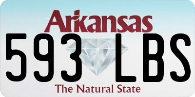 AR license plate 593LBS