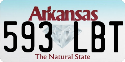 AR license plate 593LBT