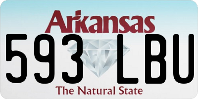 AR license plate 593LBU