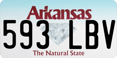 AR license plate 593LBV