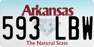 AR license plate 593LBW
