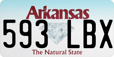 AR license plate 593LBX
