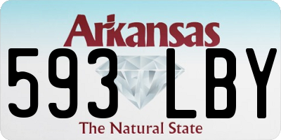 AR license plate 593LBY
