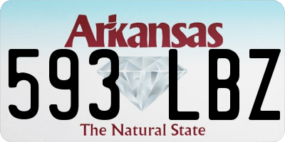 AR license plate 593LBZ