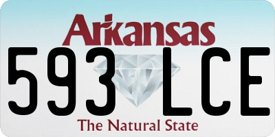 AR license plate 593LCE