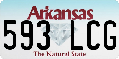 AR license plate 593LCG
