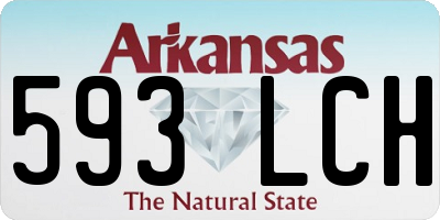 AR license plate 593LCH