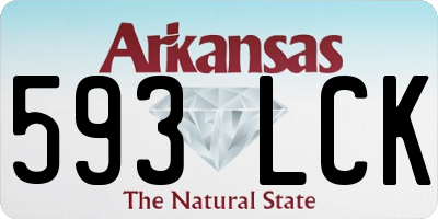 AR license plate 593LCK