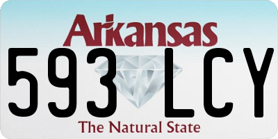 AR license plate 593LCY