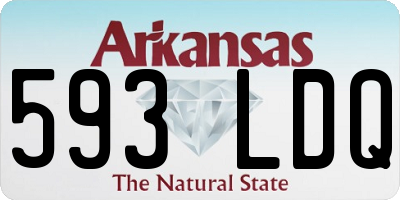 AR license plate 593LDQ