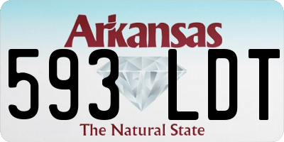 AR license plate 593LDT