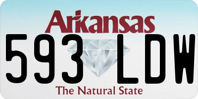AR license plate 593LDW