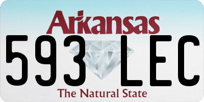 AR license plate 593LEC