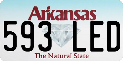 AR license plate 593LED