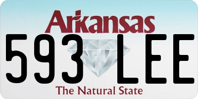 AR license plate 593LEE