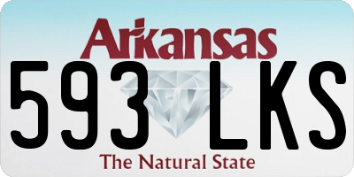 AR license plate 593LKS