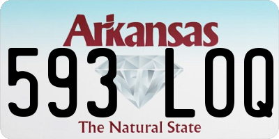 AR license plate 593LOQ