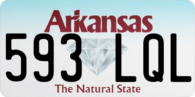 AR license plate 593LQL