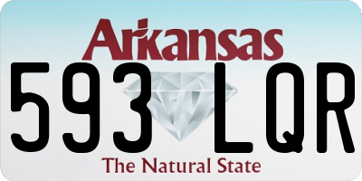 AR license plate 593LQR