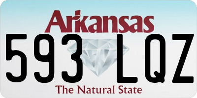 AR license plate 593LQZ
