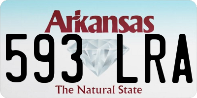 AR license plate 593LRA