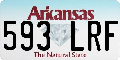 AR license plate 593LRF