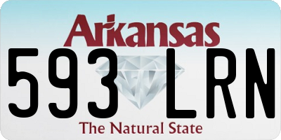 AR license plate 593LRN