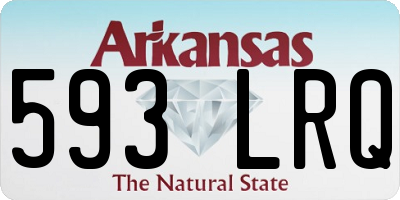AR license plate 593LRQ