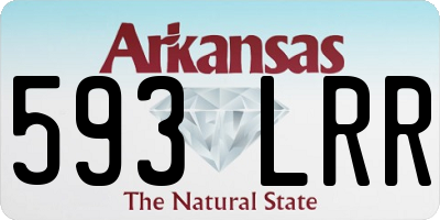 AR license plate 593LRR
