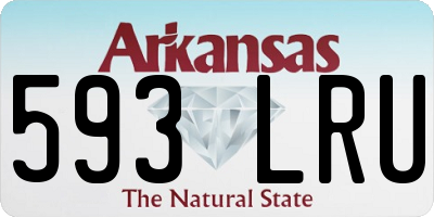 AR license plate 593LRU