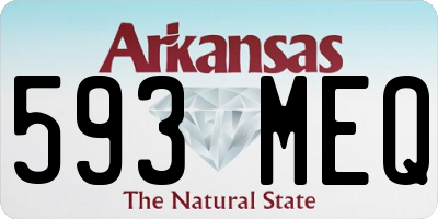 AR license plate 593MEQ