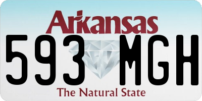 AR license plate 593MGH