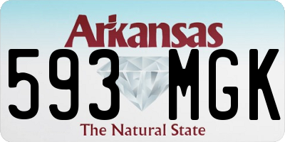 AR license plate 593MGK