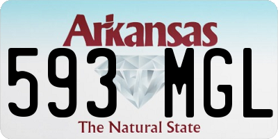 AR license plate 593MGL