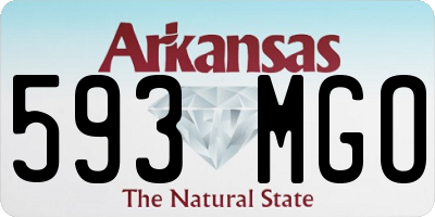 AR license plate 593MGO