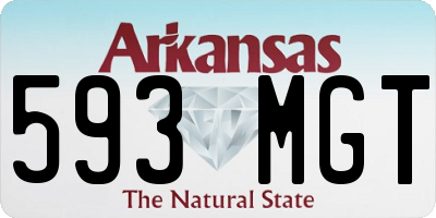 AR license plate 593MGT