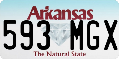 AR license plate 593MGX