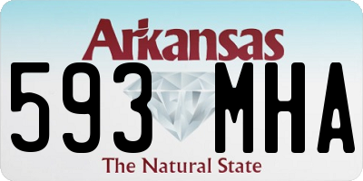 AR license plate 593MHA