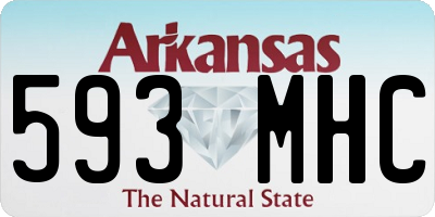 AR license plate 593MHC