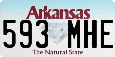 AR license plate 593MHE