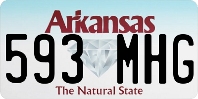 AR license plate 593MHG