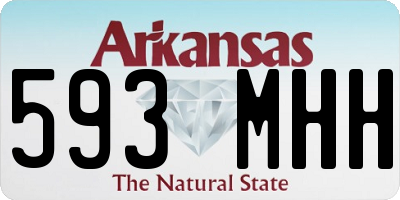 AR license plate 593MHH