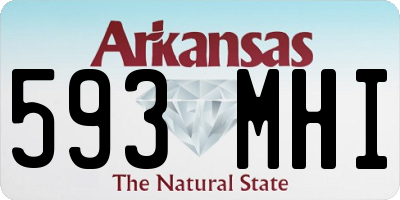 AR license plate 593MHI